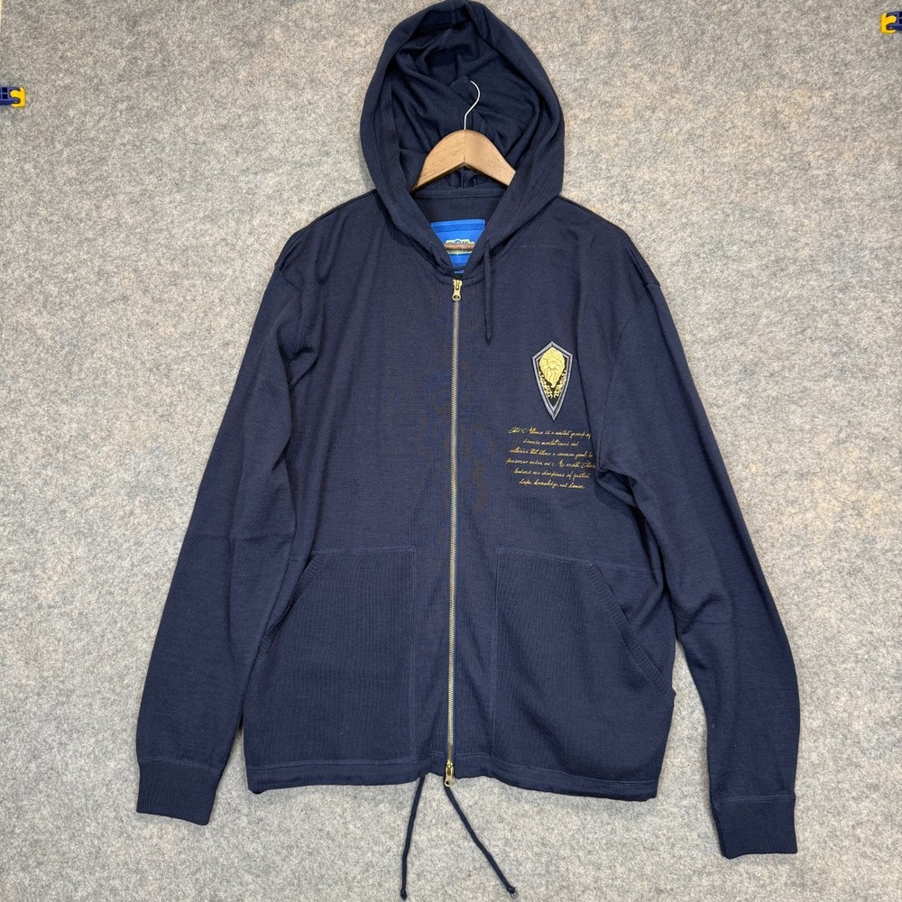 World of Warcraft Valour of the Alliance Cardigan‎ Knit Sweater Hoodie Mens 3XL